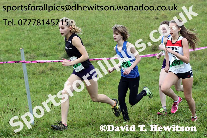 Girls under-15s, North East Harrier League, Cramlington. Photo: David T. Hewitson/Sports for All Pics